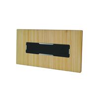 BADGE IN LEGNO DI BAMBOO